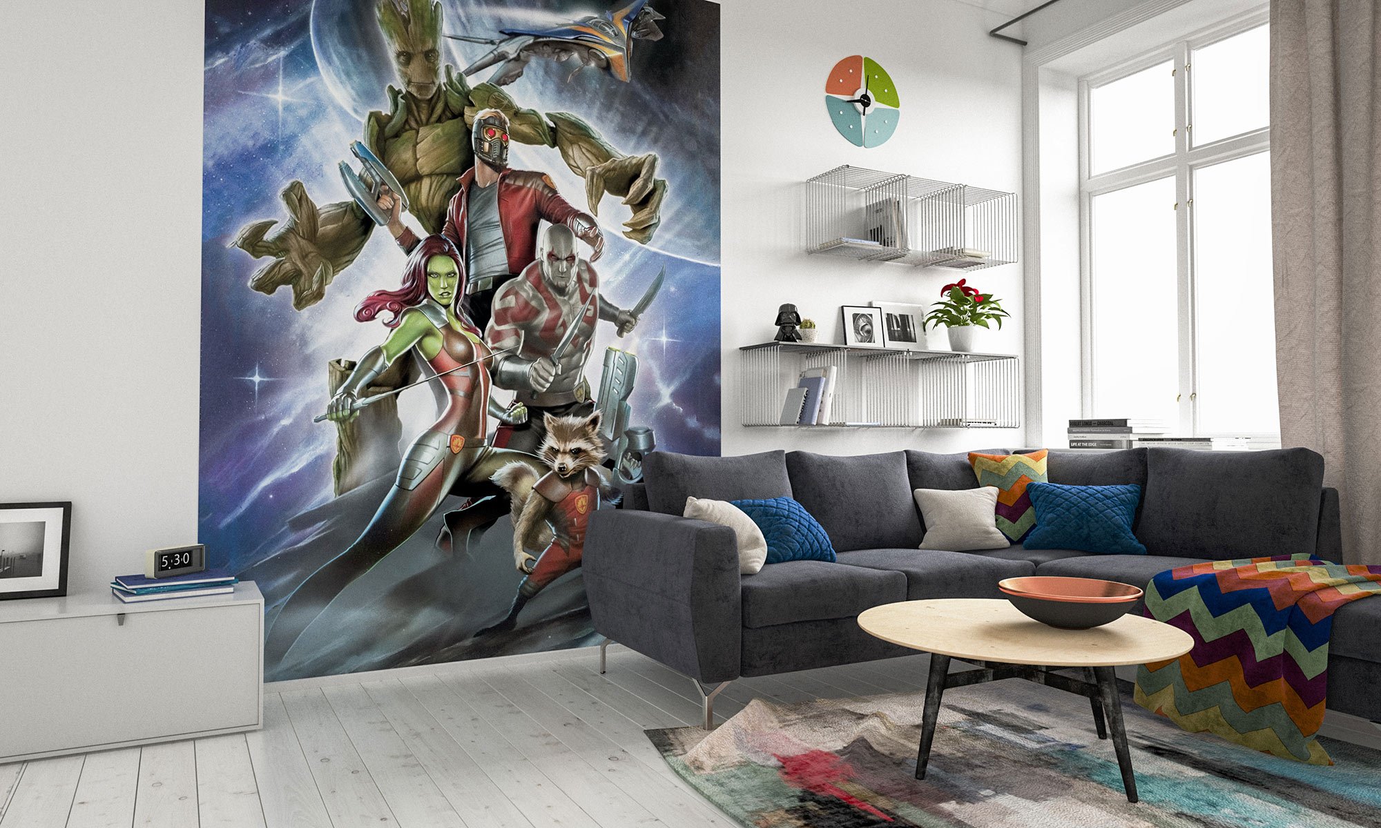Komar 018-DVD2 Guardians of The Galaxy Crew Wallpaper, Assorted Colours