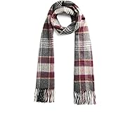 EURKEA Cashmere Wool Long 2024 Plaid Tartan Winter Scarf for Women, Warm & Soft & Cozy, Gift Ready