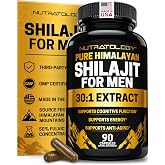 Nutratology Shilajit Capsules | Shilajit for Men &amp; Women | 500mg | 90 Caps | Purified Shilajit Fulvic Acid 50% | 30:1 Extract | Cognitive Function, Energy &amp; Vitality | Himalayan Shilajit Extract