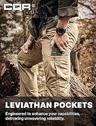CQR Men's Military Cargo Pants, Water Resistant