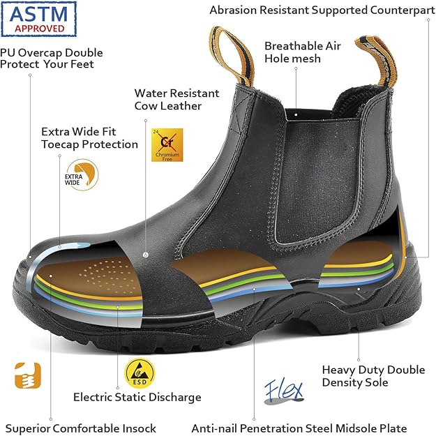 extra wide duty boots