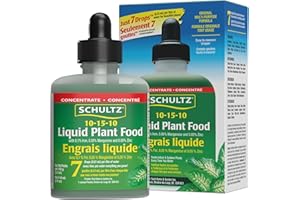 Schultz All Purpose Liquid Plant Food 10-15-10, 118 ml – Concentrated Fertilizer for Indoor & Outdoor Plants, Flowers & Veget