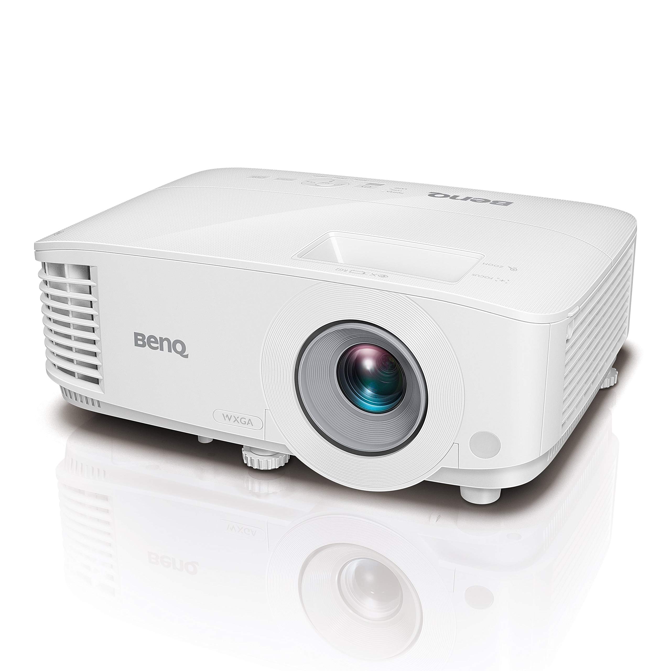 BenQ MW550 WXGA High Brightness 3600 ANSI Lumen Projector for Home and Office Meeting Rooms - White