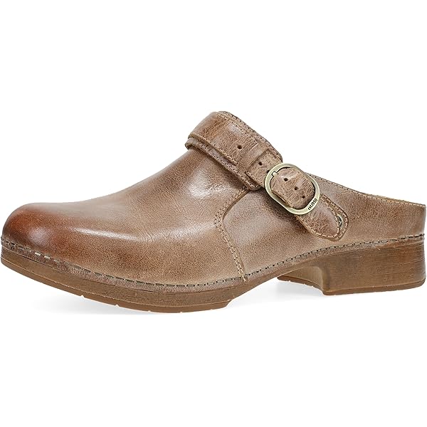 Dansko Zapatos De Trabajo Antideslizantes De Cuero Neci Para Mujer, Negro