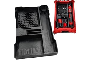 Tidy Tool Organizer for M12 Fuel Die Grinder and Milwaukee Packout Compact Tool Box