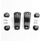 Vincita Bicycle Pannier Hooks DIY Mounting Hardware Kit for 13mm Rear Racks | Heavy-Duty Nylon 6 Replacement Clips Set of 2 to Convert Backpacks or Totes