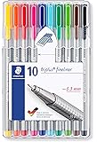 Staedtler Triplus Fineliner 0.3 mm Porous Point Pen 334 - SB10, 10 pack