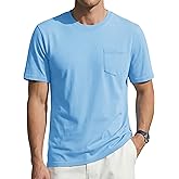 TACVASEN Men's Pocket T-Shirts Cotton Short Sleeve Tshirts Soft Crew Neck Lightweight Casual Basic Plain Summer Tees