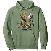 Marvel Guardians Of The Galaxy Vol. 2 Groot Tape Portrait Pullover Hoodie