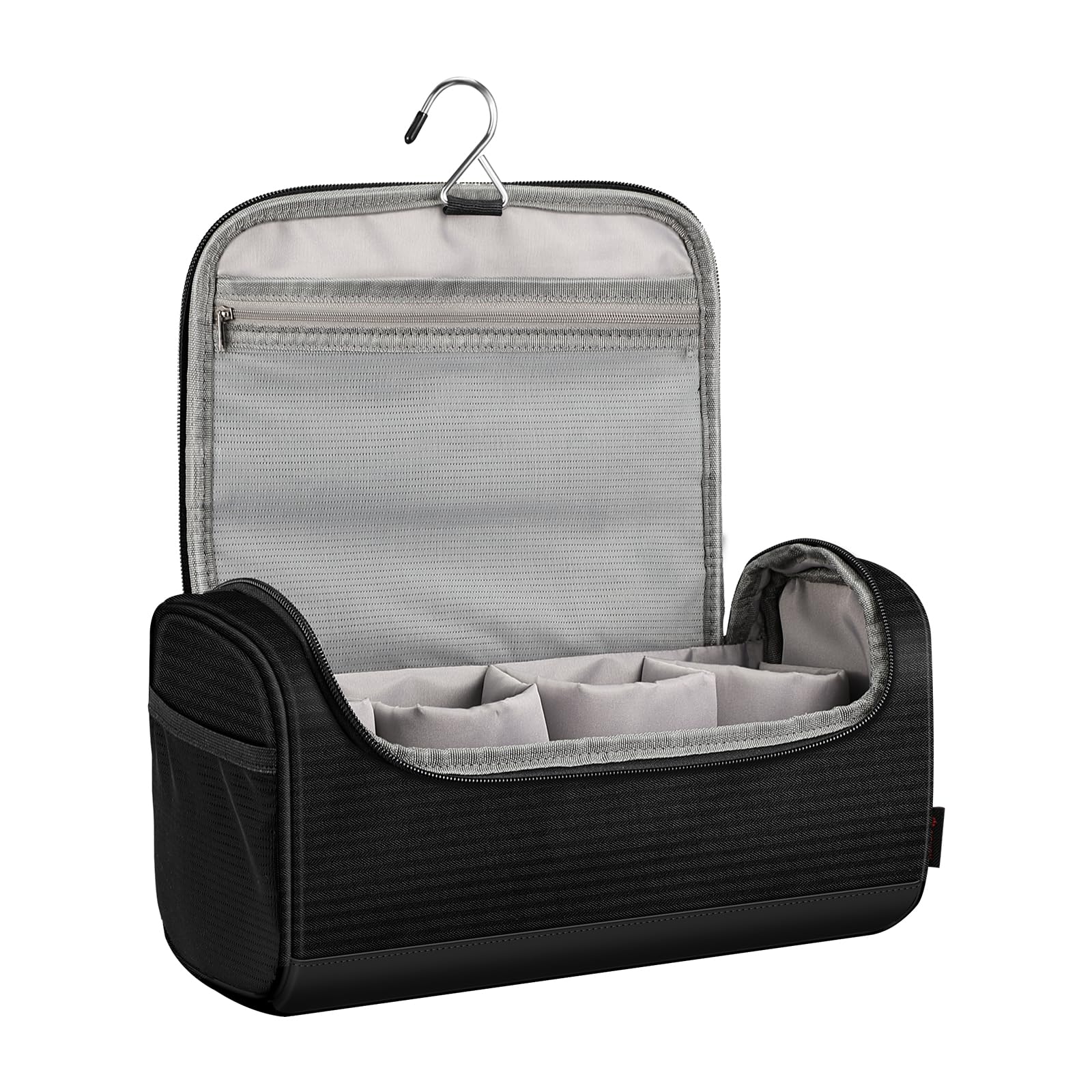 SITHON Travel Carrying Case for Dyson Airwrap Complete Styler and Attachments, Portable Hanging Storage Organizer Bag with Side Pockets Compatible with Shark FlexStyle Accessories (Bag Only), (Black)