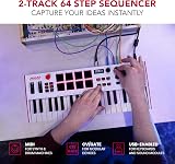 Akai MPK Mini Plus 37 Key USB MIDI Controller with 8 Pad Sequencer CV/Gate NKS view 4