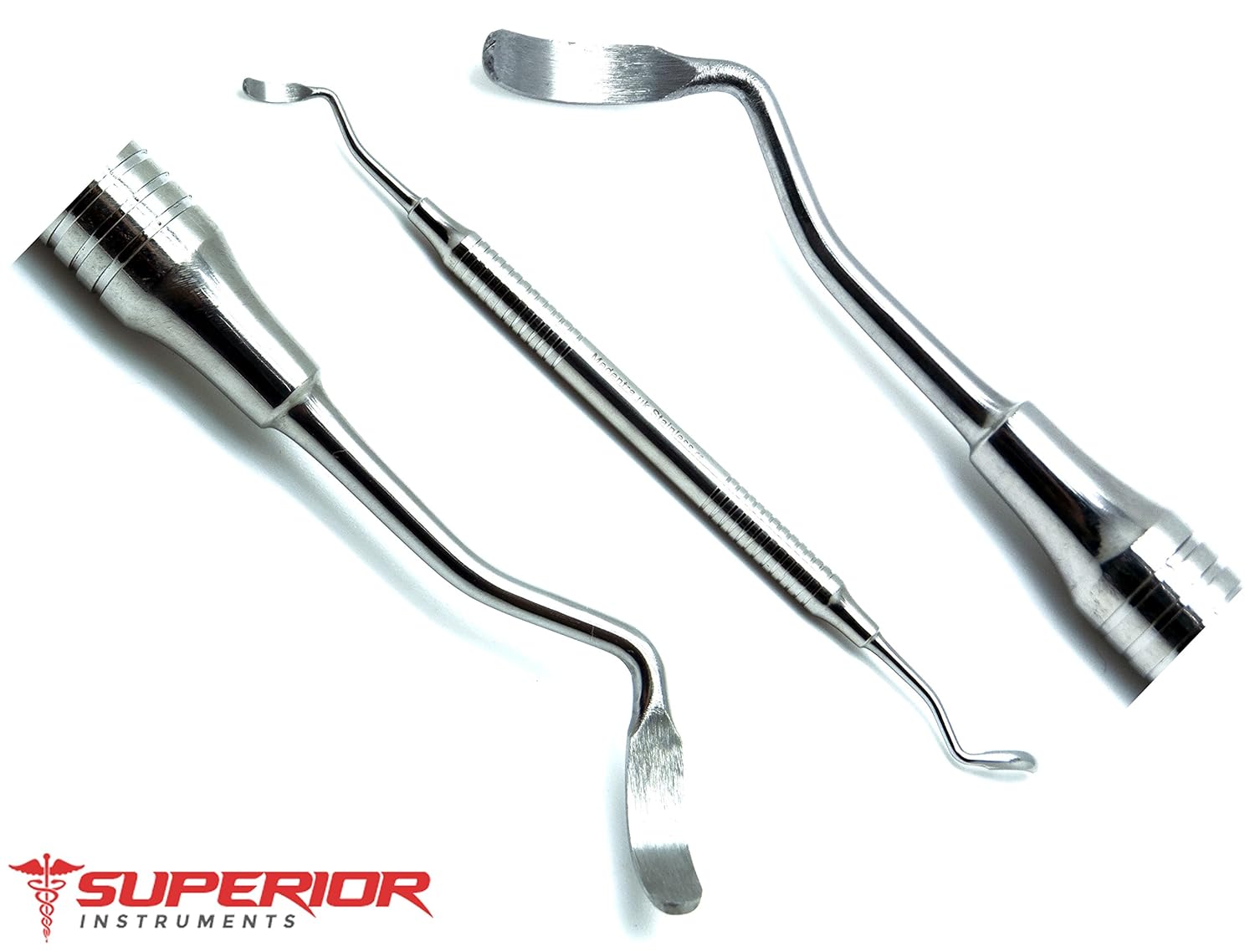 Bone Scraper Curved Blades Dental Surgical Implant Double