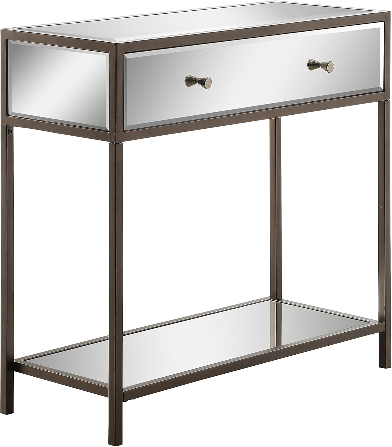 Amazon Com Osp Designs Marquis Foyer Table Mirrored Kitchen