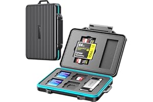 ORICO SD Card Case Holder Universal Waterproof for Memory Card Reader Carrying Case Anti-Shock Storage Holder 12 Slots Slim f