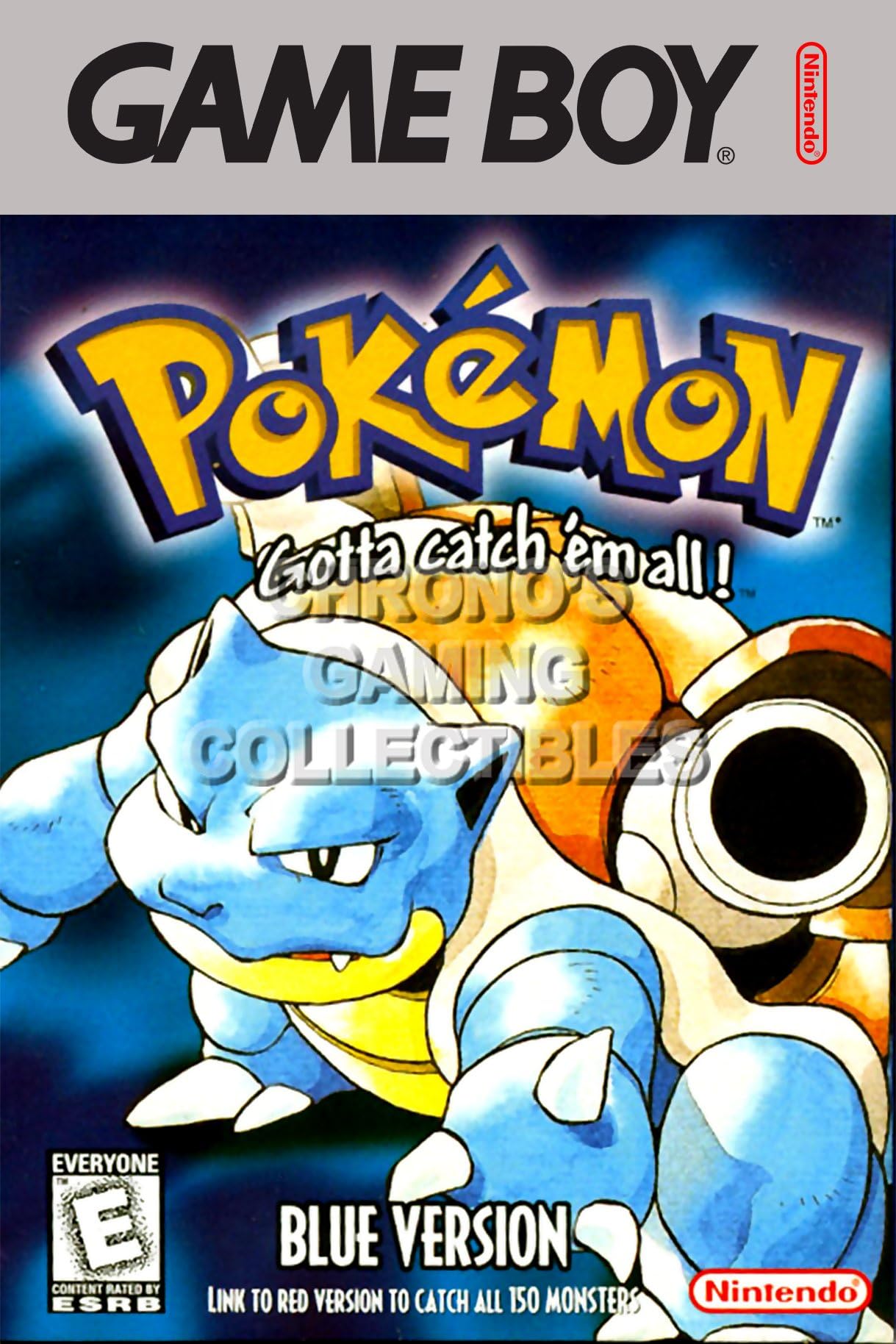 PrimePoster - Pokemon Blue Box Art Poster Glossy Finish Made in USA - GBO046 (24" X 36")