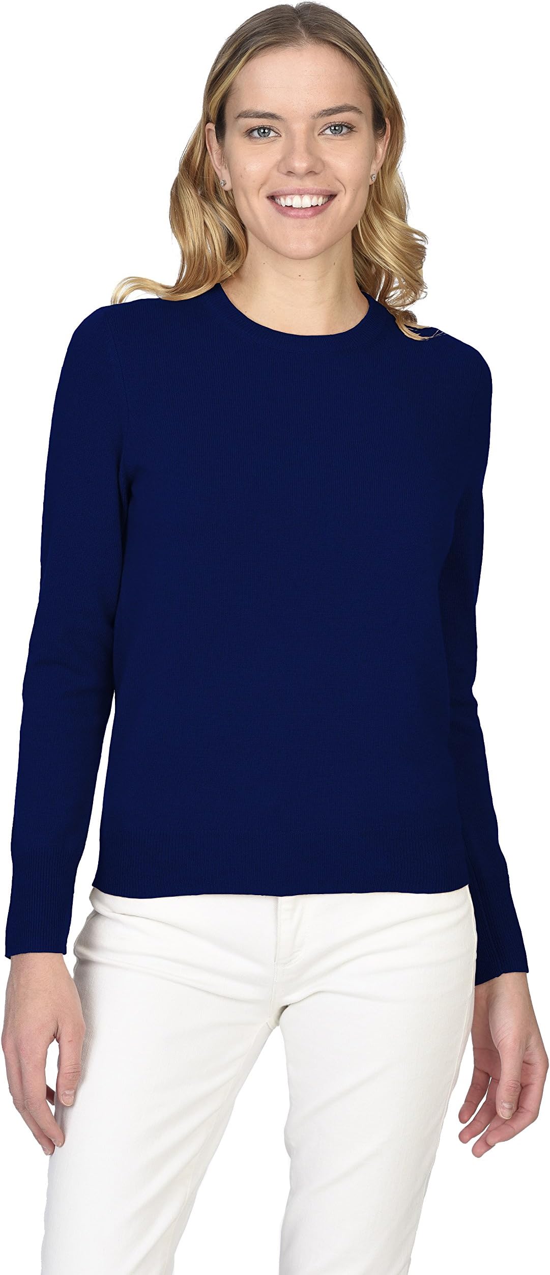 State CashmereWomens Knitted Loungerwear 100% Pure Cashmere Matching Crewneck Jumper Sweater/Jogger Pants with Pockets • Sweater and Jogger are Sold Separately •
