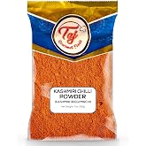 TAJ Kashmiri Chili Powder 7oz Deggi Mirch Lal Mirch Chili Peppers, Spicy Red Chilies