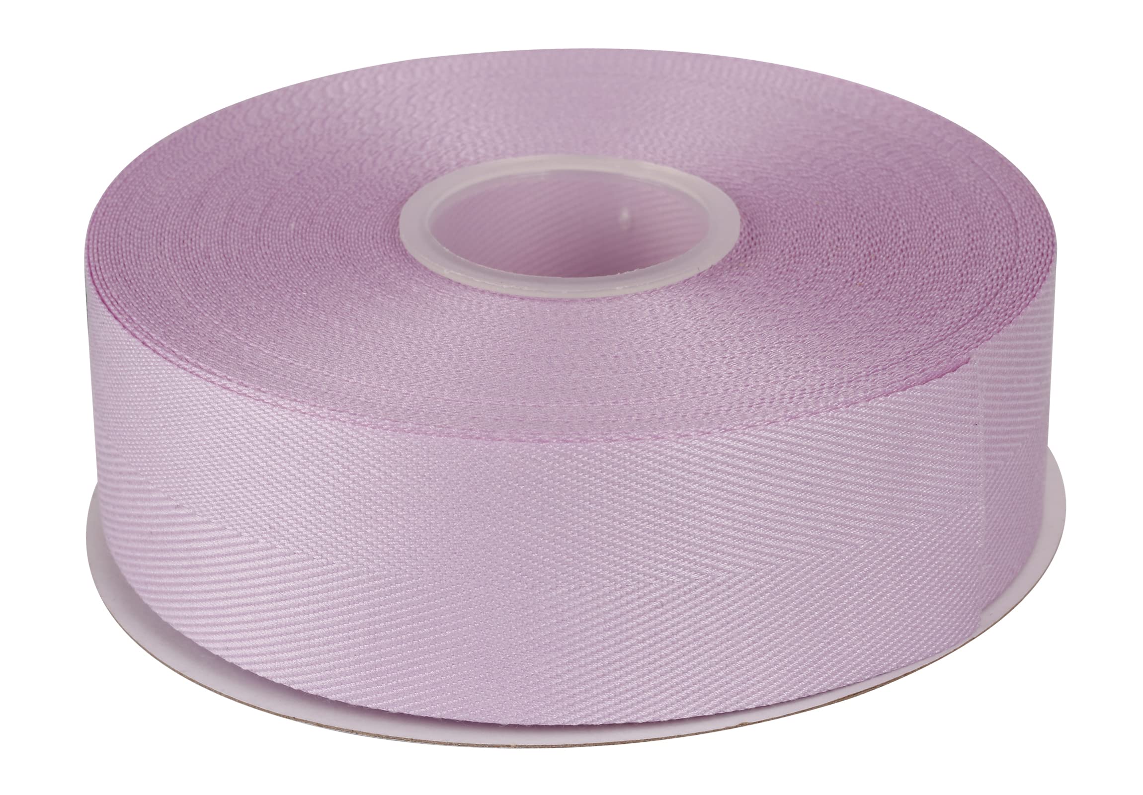 Joycrosso Herringbone Tape Twill Ribbon Soft Handle, Great for Gift Wrapping Craft Sewing, 38mm x 22 Meters - Lt.Orchid