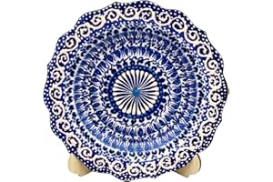 Ayennur Turkish Decorative Plate Handmade Ceramic Ornament for Home&Office Wall Decor