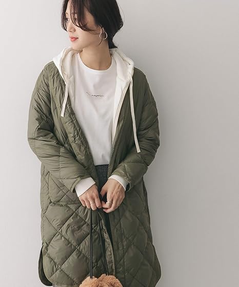 Amazon アーバンリサーチ ドアーズ ジャケット コート ダウンキルトコート レディース Khaki One コート ジャケット 通販