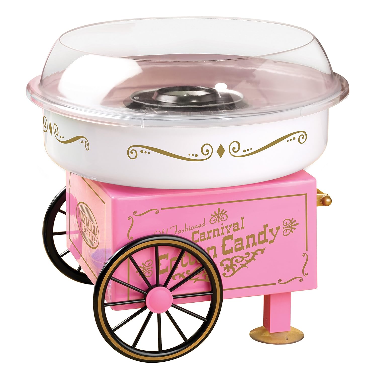 Nostalgia Electrics Vintage Hard and Sugar-Free Candy Cotton Candy Maker, Cotton Candy Machine