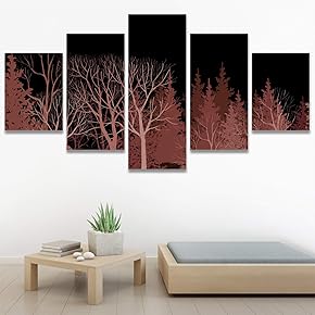 SIGNWIN 5 Panel Canvas Wall Art Modern Art...