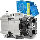 PHILTOP F7OZ19703AA NEW AC Compressor for E-250 Econoline 1997-2002 5.4L | for Ford E-150 Econoline/E-150 Econoline Club Wagon 2002 5.4L, Replaces# 63033N YC2562 6511458 YCC180 13919 10000532 762038