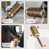 Olivia Garden Expert Blowout Speed Gold Brown 55 Ceramic Round Brush view 3