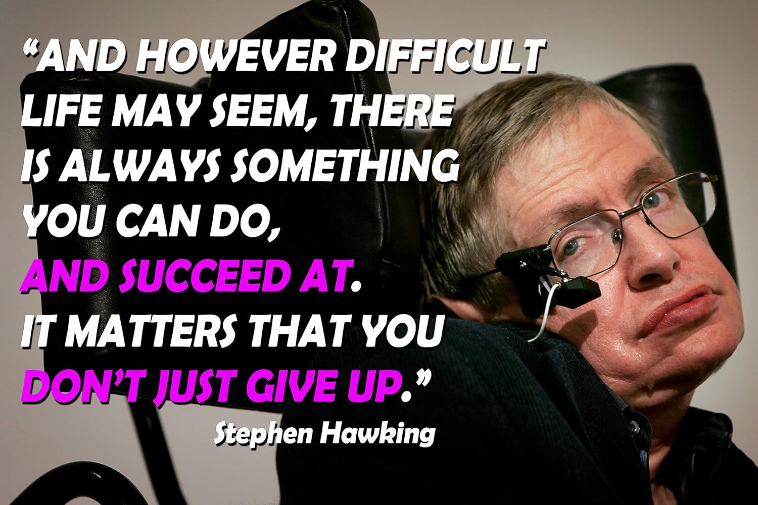 Stephen Hawking Poster Quotes Physics Posters Science Classroom Growth