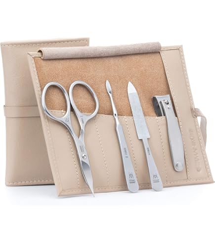 Amazon.com : GERMANIKURE 8pc Manicure Set in Leather Case - FINOX