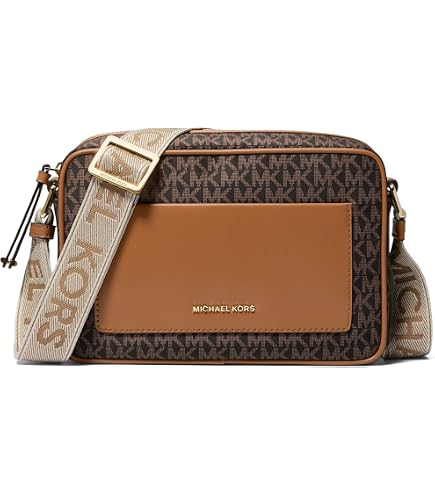 Michael Kors Jet Set Small Phone Crossbody Bag, Gold-Tone Hardware/Black: Handbags
