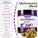 Yecuce 15 in 1 Dog Multivitamin 150 Counts Duck Flavor Joint Digestion Skin view 3