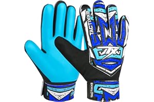 TACTIXXS Soccer Goalkeeper Gloves for Kids Boys Children Youth, Funky Football Goalie Gloves Anti Slip 4mm Latex Palm with Strong Grips