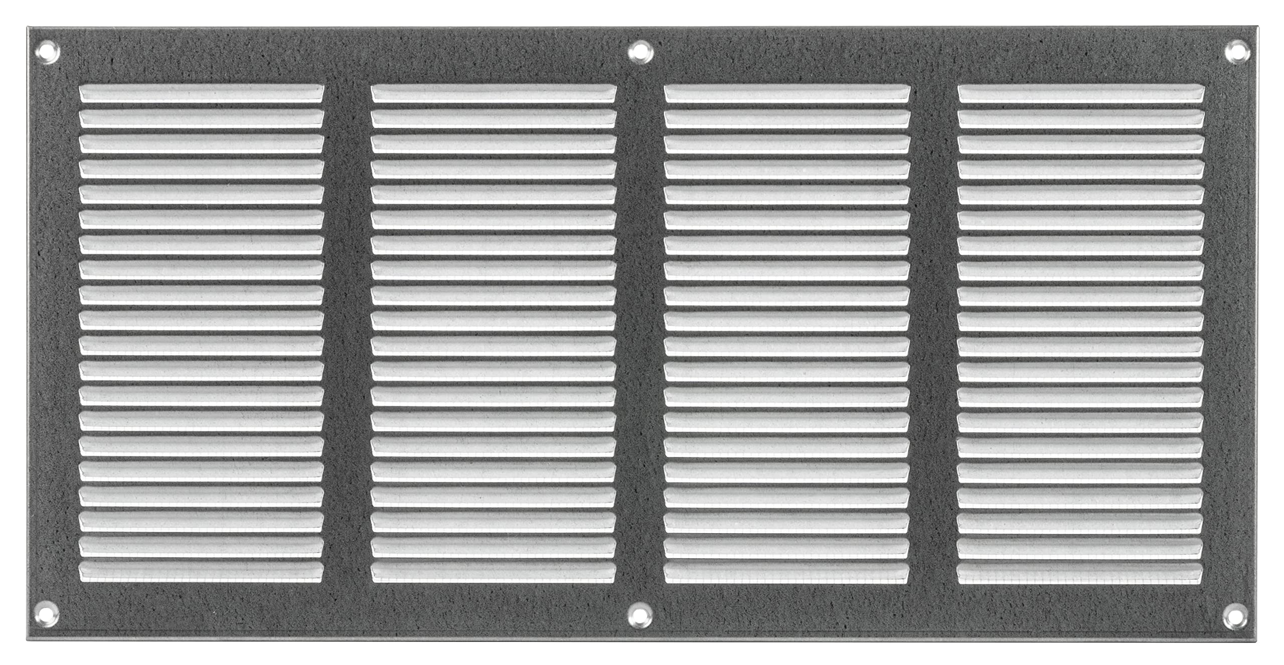 LIRAST 400x200mm Vent Cover Galvanised Steel - 16x8 inch Wall Vent Cover with Insect Mesh - Ceiling Soffit Vents - External Vent Cover - Metal Ventilation Grilles - Air Vent Covers for Walls