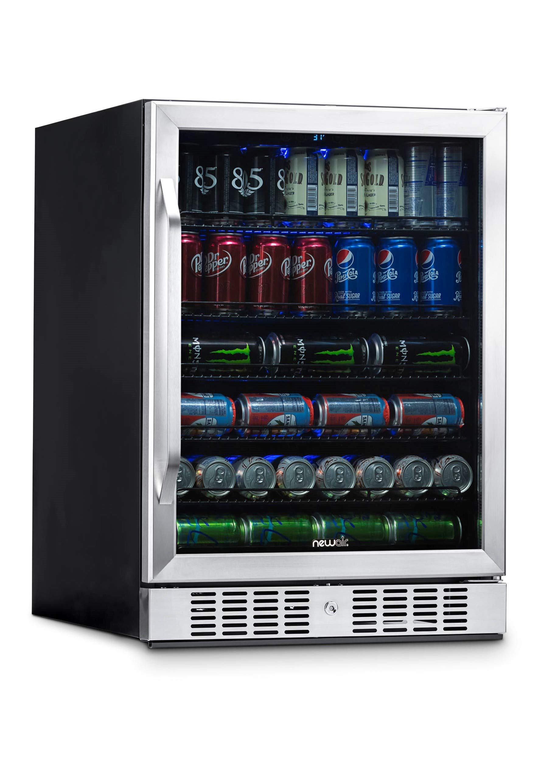 NewAir BuiltIn Beverage Cooler and Refrigerator, Stainless Steel Mini