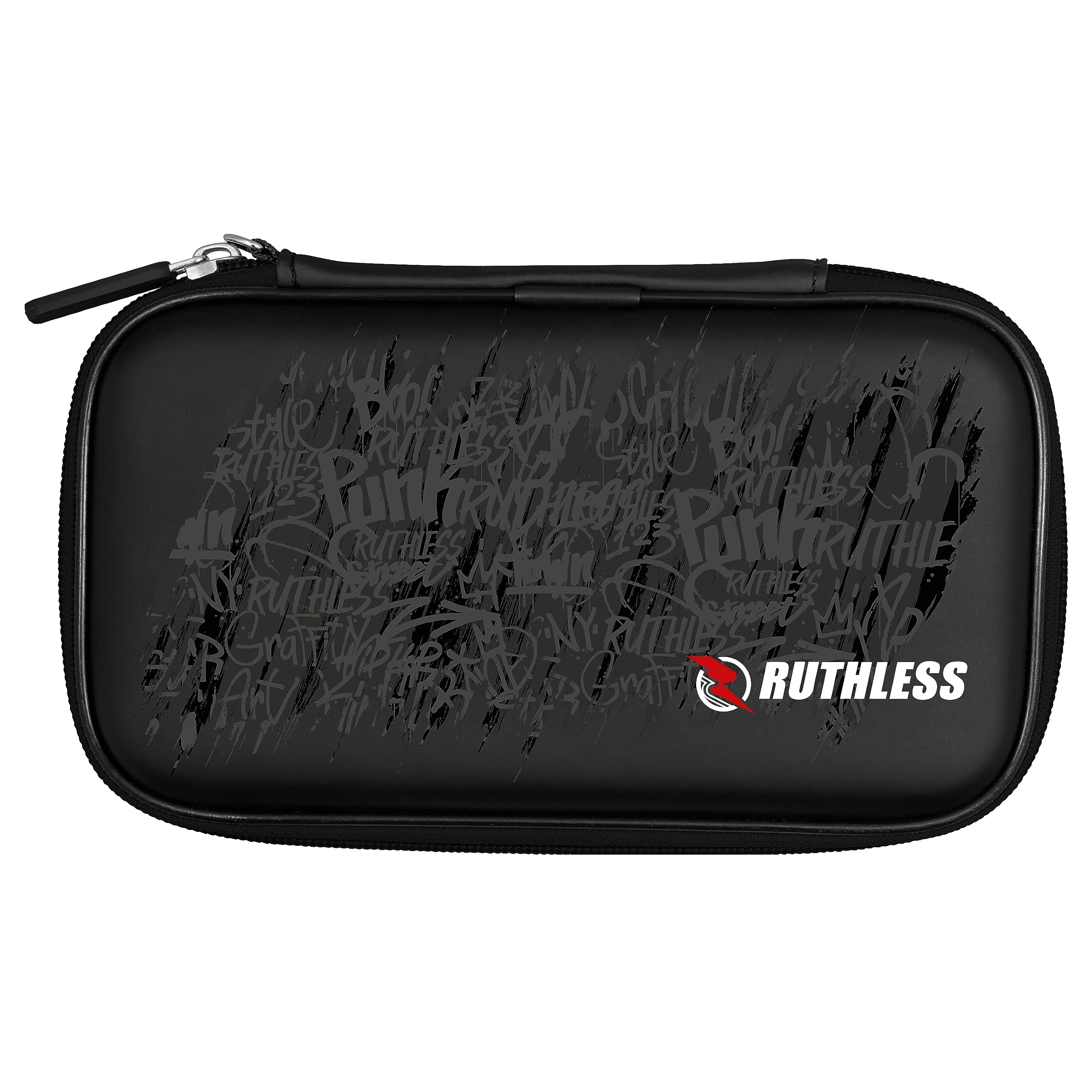 RUTHLESS Dart Case | Professional Darts Case Storage Wallet, Graffiti Grey Design (W688)