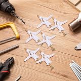 Yibaijia 100 Plasterboard Wall Plugs and Screws Set White view 6