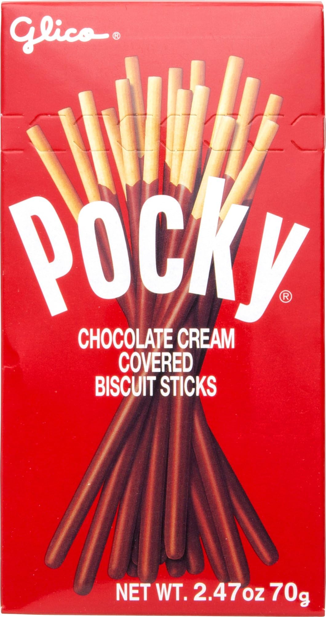 Glico Pocky Biscuit Japanese Stick Coated with Chocolate Flavour Free Shipping From Thailand