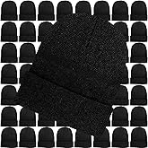 Toulite Bulk Winter Beanies for Homeless Donation Unisex Warm Knitted Beanie Hats Skull Cap