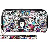 Tokidoki Wallet with Wristlet PU Leather RFID Blocking Credit Card Holder Large Capacity Zipper Phone Wallet (multicolor)