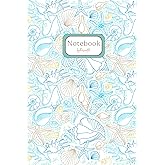 Ocean Whispers Notebook – Seashell Lined Journal: 120-Page Coastal-Themed Notebook | Perfect for School Notes, Journaling, and Creative Writing