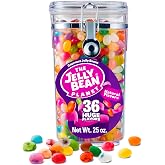 The Jelly Bean Planet Gourmet Jelly Beans Bulk 25 oz Jar, Gluten Free | 36 Natural Fruit Flavors, Kosher Candy Gifts, Plant Based Colors, Jellybeans Halloween Candy Gift, Allergen Friendly
