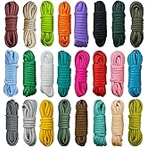 24 Colors Paracord Cord Multifunction Paracord Ropes 550lb Survival Paracord Random Combo Crafting Kit, for Making Lanyard, Bracelet, Dog Collar, Idea for Gift (10 Feet, Colors B)