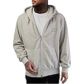 REXUHOWU Men's Full zip Hoodie Cotton Long Sleeve Casual Sweatshirt Pullover Sweatshirts Heavyweight Athletic Hoodies