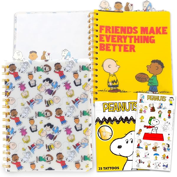 Peanuts Diary and Pen Set - 3 Pc Bundle with Charlie Brown Mini 60