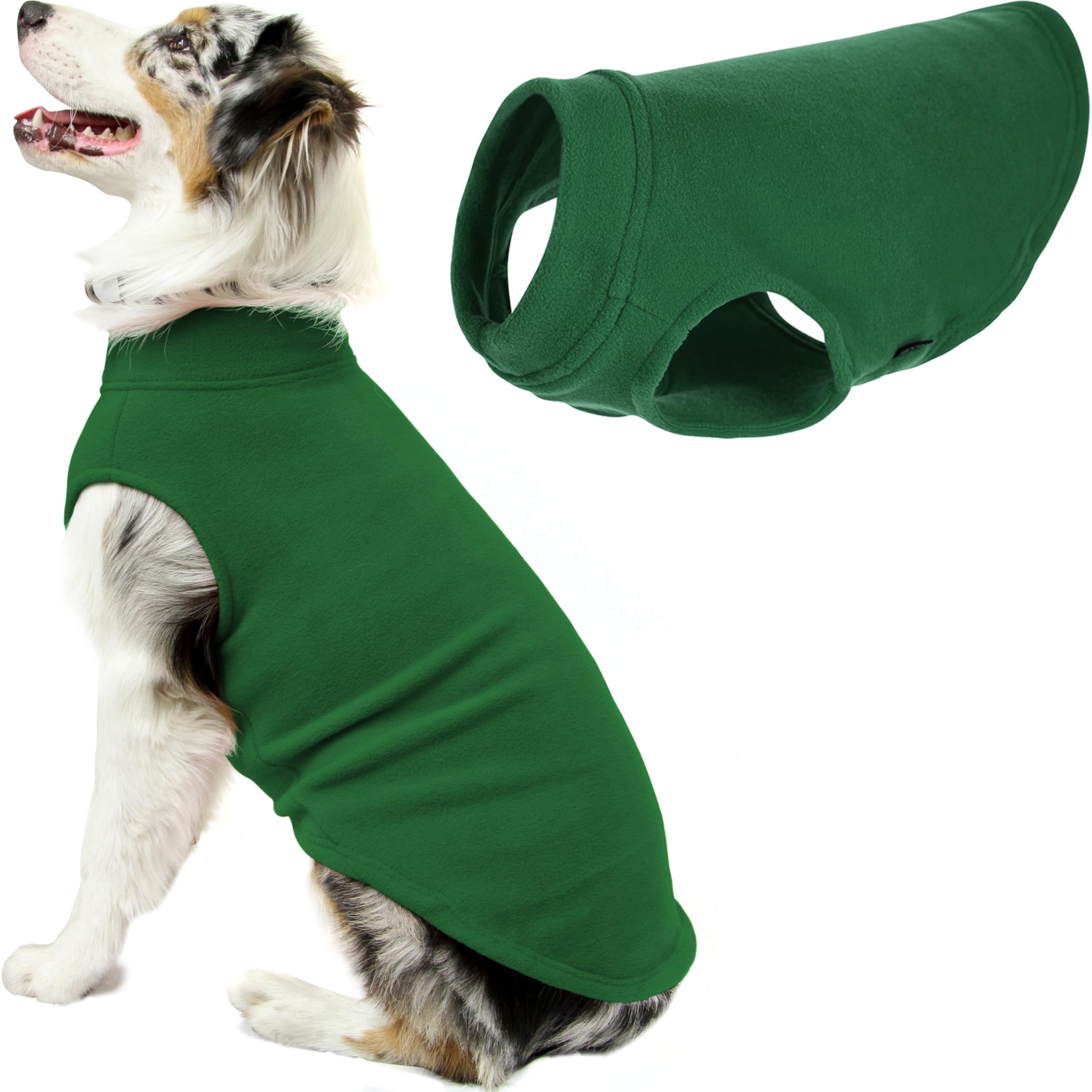 GOOBY boys Stretch Fleece Dog Vest, forest green, XXX-Large UK