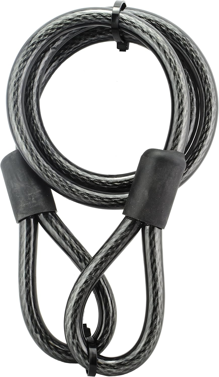 Lumintrail 12mm (1/2 inch) Heavy-Duty Security Cable, Vinyl Coated Braided Steel with Sealed Looped Ends (4', 7', 15' or 30'): Sports & Outdoors