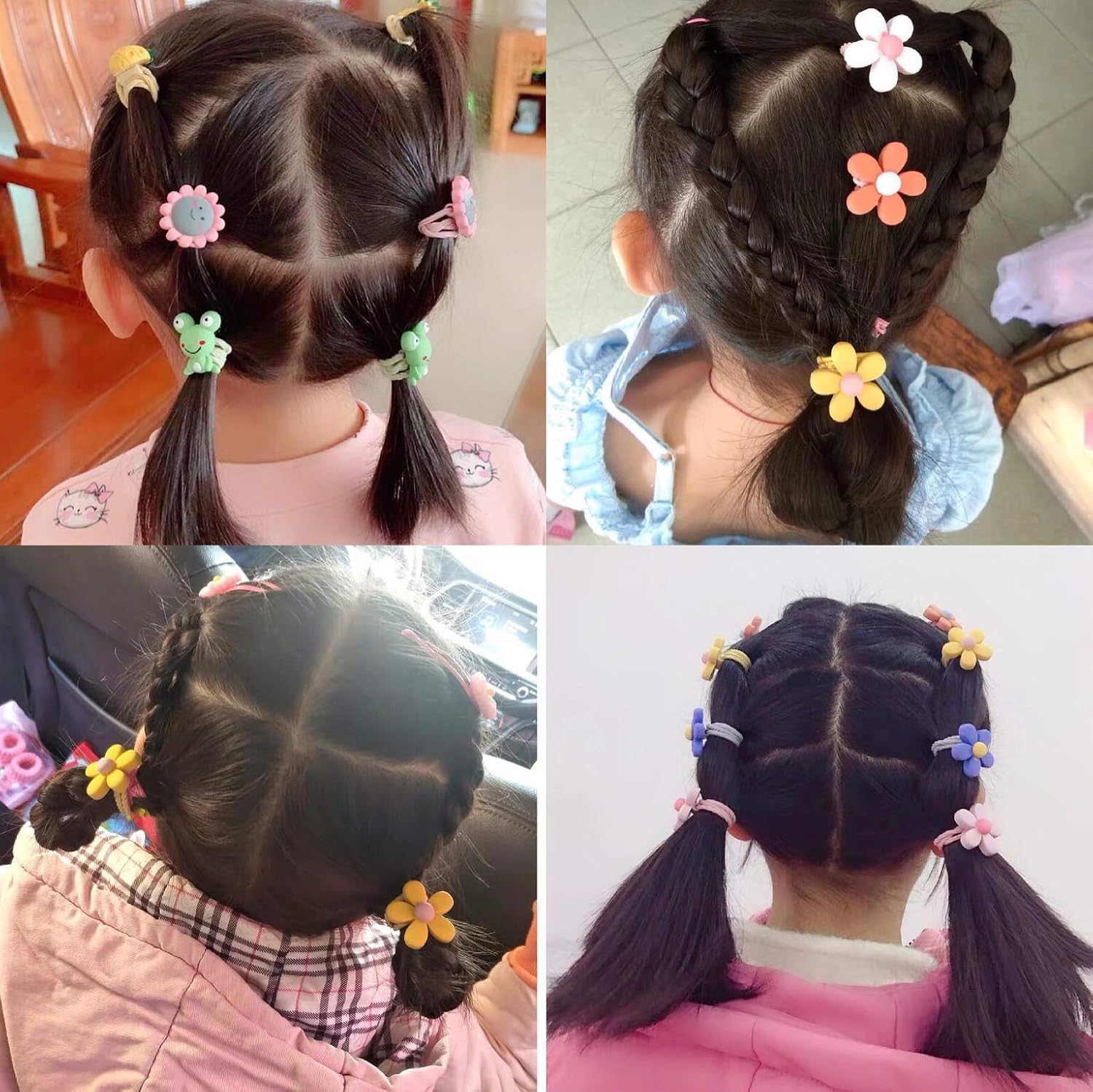 Amazon Co Jp ヘアゴム こども 子供 キッズ 可愛い おしゃれ 女の子 赤ちゃん ベビーヘアゴム セット まとめ 本 花 ビューティー