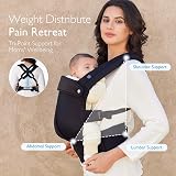 Momcozy Baby Carrier 3-24M Air Mesh Black 64-127cm Waist 3.2-20kg view 7