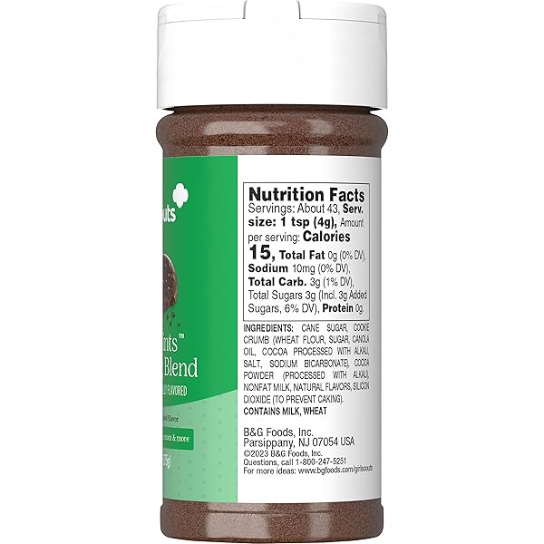GIRL SCOUTS SEASONINGS THIN MINT SEASONING, 6.2 OUNCE